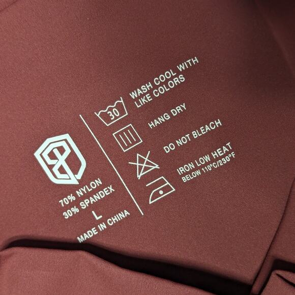 Born Primitive Your Go To Leggings Brick Red High Waisted Womens Large Workout - Picture 4 of 5